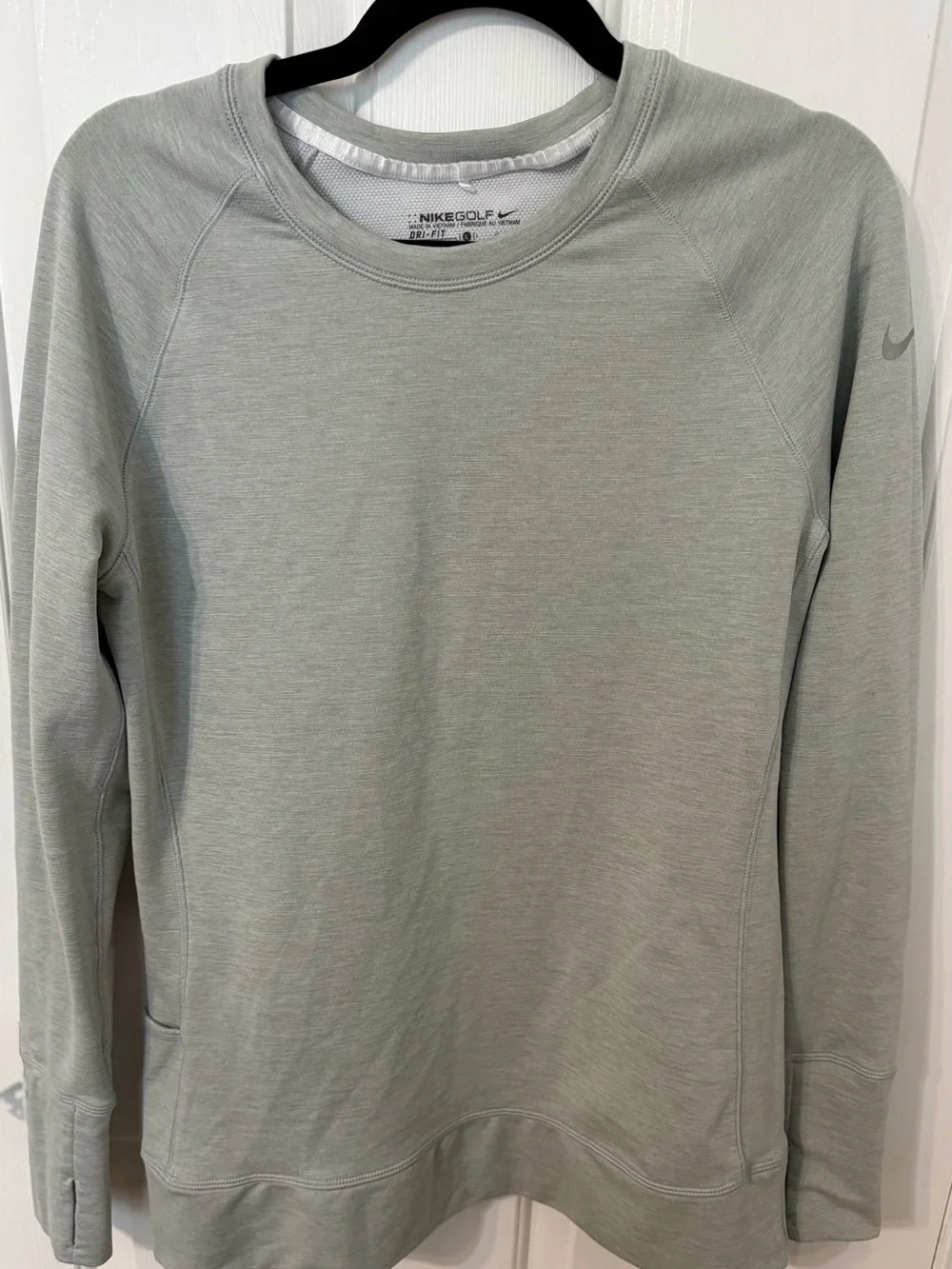 Nike Golf Dri-FIT Women’s Large Gray Long Sleeve Performance Top